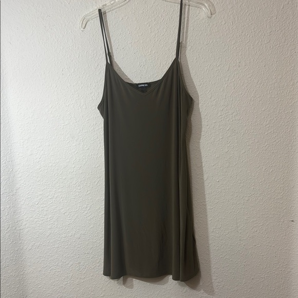 Olive Green Spaghetti Strap Top - Picture 1 of 3